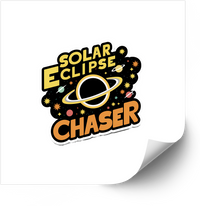 Thumbnail for Solar Eclipse Chaser Sticker | Retro Astronomy Space Vinyl Decal
