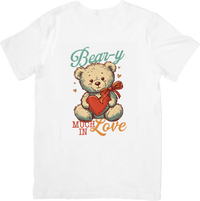 Thumbnail for Bear-y Much In Love T-Shirt | Cute Teddy Bear Valentine Graphic Tee | Love Gift