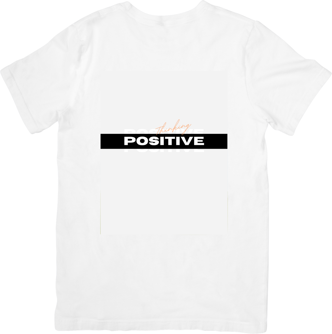 Thinking Positive T-Shirt | Minimalist Motivational Graphic Tee
