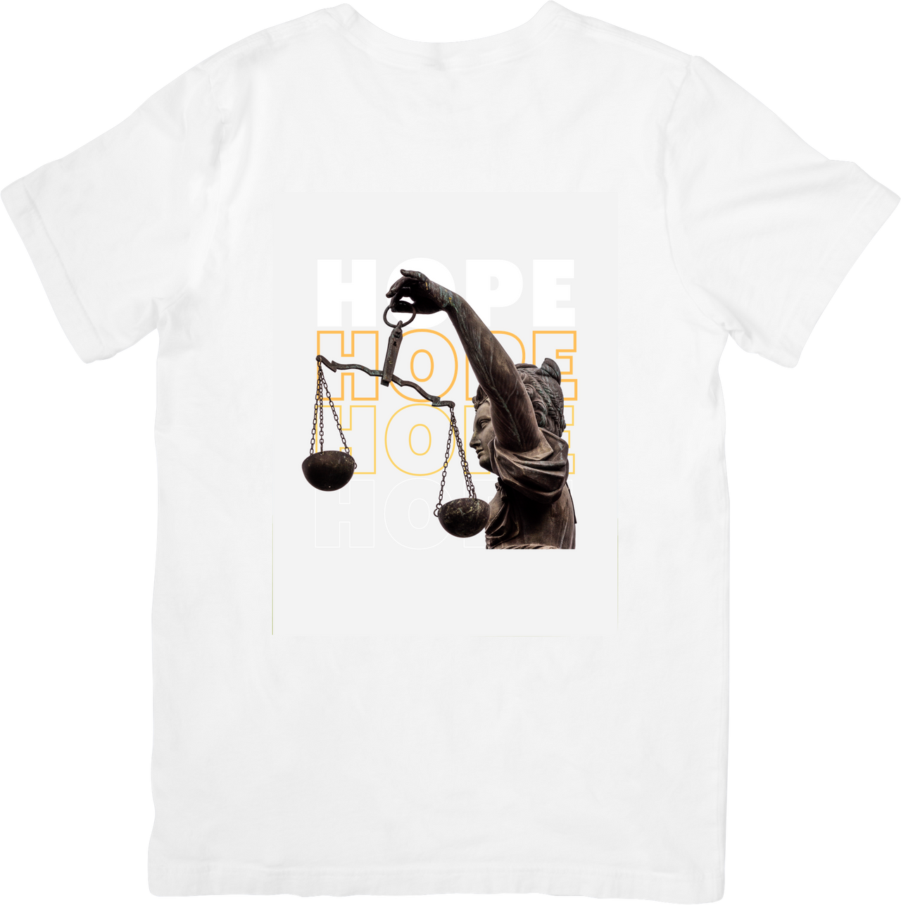 Hope Lady Justice T-Shirt | Minimalist Justice Statue Graphic Tee