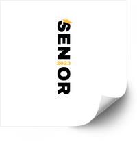 Thumbnail for Senior 2023 Graduation Sticker | Minimalist Bold Typography Vinyl Decal